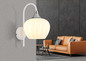 Preview: Globo Maxy E27 Wandleuchte 40W Weiß Matt, Metall Ø18cm 15548WW