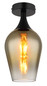 Preview: Globo Lavus E27 Deckenleuchte 40W Schwarz Matt, Metall Ø15cm 15552D2