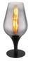 Preview: Globo Lavus E27 Tischleuchte 40W Schwarz Matt, Metall Ø15cm 15552T3