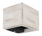 Preview: Globo Alina LED Wandleuchte 8W Warmweiß Antik Weiß Matt, Mdf 9,8cm 15553W1A