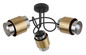 Preview: Globo Milley E27 Deckenleuchte 3-fach 40W Schwarz Matt, Metall Ø10cm 15560-3D