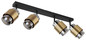 Preview: Globo Milley E27 Strahler 4-fach 40W Schwarz Matt, Metall Ø10cm 15560-4
