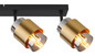 Preview: Globo Milley E27 Strahler 4-fach 40W Schwarz Matt, Metall Ø10cm 15560-4