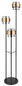 Preview: Globo Milley E27 Stehleuchte 3-fach 60W Schwarz Matt, Metall Ø18cm 15560S
