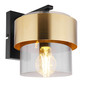 Preview: Globo Milley E27 Wandleuchte 60W Schwarz Matt, Metall Ø18cm 15560W