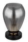 Preview: Globo Fanni E27 Tischleuchte 40W Schwarz Matt, Metall Ø15cm 15563T