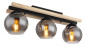 Preview: Globo Conni E27 Deckenleuchte 3-fach Schwarz Matt, Metall Ø15cm 15569-3D