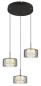 Preview: Globo Fogsy LED Hängeleuchte 24W Neutralweiß Schwarz Matt, Metall Ø15cm 15634-3