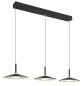 Preview: Globo Lampone LED Hängeleuchte 24W Neutralweiß Schwarz Matt, Metall Ø25cm 15635S-3H