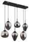 Preview: Globo Firefly LED Hängeleuchte 48W Warmweiß Schwarz Matt, Metall 120cm 15642-6