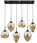 Preview: Globo Firefly LED Hängeleuchte 48W Warmweiß Schwarz Matt, Metall 120cm 15642-6