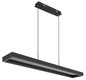Preview: Globo Sola LED Hängeleuchte 70W CCT Schwarz Matt, Metall Fernbedienung Nachtlicht Memoryfunktion 120cm 15643