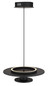 Preview: Globo Carter LED Hängeleuchte 24W Warmweiß Schwarz Matt, Metall Memoryfunktion Ø38cm 15647S
