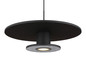 Preview: Globo Carter LED Hängeleuchte 24W Warmweiß Schwarz Matt, Metall Memoryfunktion Ø38cm 15647S