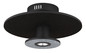 Preview: Globo Carter LED Deckenleuchte 24W Warmweiß Schwarz Matt, Metall Memoryfunktion Ø38cm 15647SD