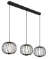 Preview: Globo Galway LED Hängeleuchte 43W Warmweiß Schwarz Matt, Metall Memoryfunktion Ø30cm 15652-3H