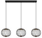 Preview: Globo Galway LED Hängeleuchte 43W Warmweiß Schwarz Matt, Metall Memoryfunktion Ø30cm 15652-3H