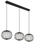 Preview: Globo Galway LED Hängeleuchte 43W Warmweiß Schwarz Matt, Metall Memoryfunktion Ø30cm 15652-3H