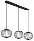 Preview: Globo Galway LED Hängeleuchte 43W Warmweiß Schwarz Matt, Metall Memoryfunktion Ø30cm 15652-3H
