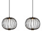 Preview: Globo Galway LED Hängeleuchte 43W Warmweiß Schwarz Matt, Metall Memoryfunktion Ø30cm 15652-3H