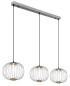 Preview: Globo Galway LED Hängeleuchte 43W Warmweiß Nickel Matt, Metall Memoryfunktion Ø30cm 15652-3HN