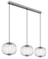 Preview: Globo Galway LED Hängeleuchte 43W Warmweiß Nickel Matt, Metall Memoryfunktion Ø30cm 15652-3HN