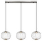 Preview: Globo Galway LED Hängeleuchte 43W Warmweiß Nickel Matt, Metall Memoryfunktion Ø30cm 15652-3HN