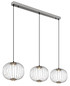 Preview: Globo Galway LED Hängeleuchte 43W Warmweiß Nickel Matt, Metall Memoryfunktion Ø30cm 15652-3HN