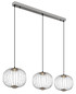 Preview: Globo Galway LED Hängeleuchte 43W Warmweiß Nickel Matt, Metall Memoryfunktion Ø30cm 15652-3HN
