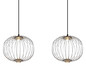 Preview: Globo Galway LED Hängeleuchte 43W Warmweiß Nickel Matt, Metall Memoryfunktion Ø30cm 15652-3HN