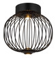 Preview: Globo Galway LED Deckenleuchte 15W Warmweiß Schwarz Matt, Metall Memoryfunktion Ø30cm 15652D