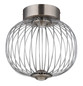 Preview: Globo Galway LED Deckenleuchte 15W Warmweiß Nickel Matt, Metall Memoryfunktion Ø30cm 15652DN