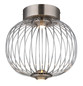 Preview: Globo Galway LED Deckenleuchte 15W Warmweiß Nickel Matt, Metall Memoryfunktion Ø30cm 15652DN