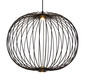 Preview: Globo Galway LED Hängeleuchte 15W Warmweiß Schwarz Matt, Metall Memoryfunktion Ø50cm 15652H1