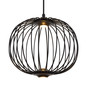 Preview: Globo Galway LED Hängeleuchte 15W Warmweiß Schwarz Matt, Metall Memoryfunktion Ø30cm 15652H