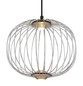 Preview: Globo Galway LED Hängeleuchte 15W Warmweiß Nickel Matt, Metall Memoryfunktion Ø30cm 15652HN