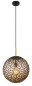 Preview: Globo Fitz E27 Hängeleuchte 9W Schwarz Matt, Metall Ø35cm 15659H1