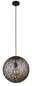 Preview: Globo Fitz E27 Hängeleuchte 9W Schwarz Matt, Metall Ø35cm 15659H1