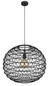 Preview: Globo Senni E27 Hängeleuchte 15W Schwarz Matt, Metall Ø59cm 15689H2