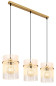 Preview: Globo Gorley E27 Hängeleuchte 3-fach 60W Goldfarben Matt, Metall Ø20cm 15698-3HM