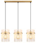 Preview: Globo Gorley E27 Hängeleuchte 3-fach 60W Goldfarben Matt, Metall Ø20cm 15698-3HM