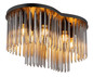Preview: Globo Gorley E27 Deckenleuchte 6-fach 60W Schwarz Matt, Metall 34,5cm 15698-6D