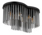 Preview: Globo Gorley E27 Deckenleuchte 6-fach 60W Schwarz Matt, Metall 34,5cm 15698-6D