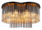 Preview: Globo Gorley E27 Deckenleuchte 6-fach 60W Schwarz Matt, Metall 34,5cm 15698-6D