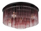 Preview: Globo Gorley E27 Deckenleuchte 5-fach 60W Schwarz Matt, Metall Ø50cm 15698D1BR