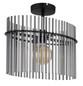 Preview: Globo Gorley E27 Deckenleuchte 60W Schwarz Matt, Metall 34cm 15698D2