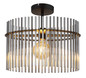 Preview: Globo Gorley E27 Deckenleuchte 60W Schwarz Matt, Metall 34cm 15698D2