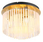 Preview: Globo Gorley E14 Deckenleuchte 5-fach 40W Goldfarben Matt, Metall Ø32cm 15698DM