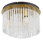 Preview: Globo Gorley E14 Deckenleuchte 5-fach 40W Goldfarben Matt, Metall Ø32cm 15698DM