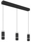Preview: Globo Alvarado LED Hängeleuchte 18W Warmweiß Schwarz Matt, Metall Ø6,5cm 15699-3